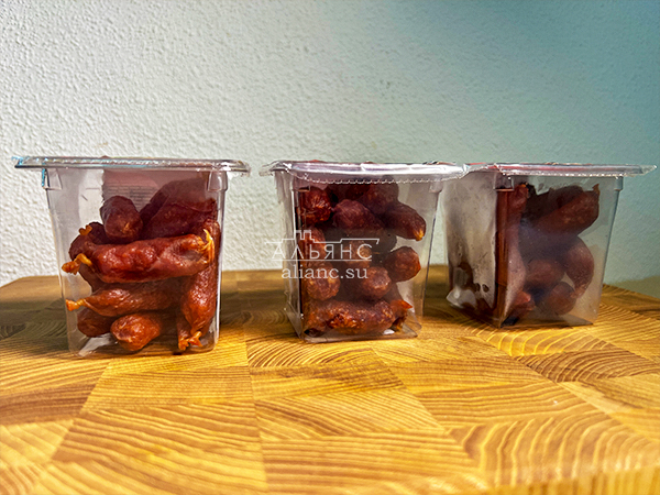 Колбаски МИНИ со вкусом аджики с/к (100 гр) в Коврове