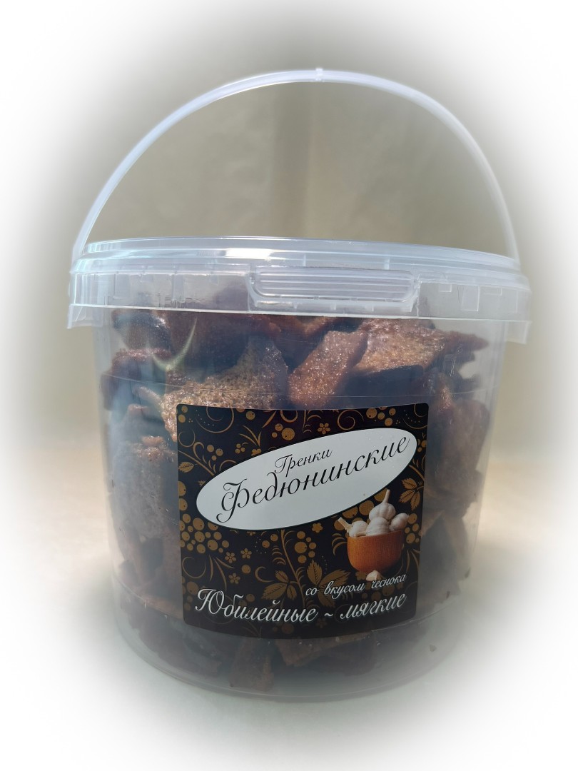 Гренки "ФЕДЮНИНСКИЕ" "Чеснок" (ведро 900 гр.) в Коврове