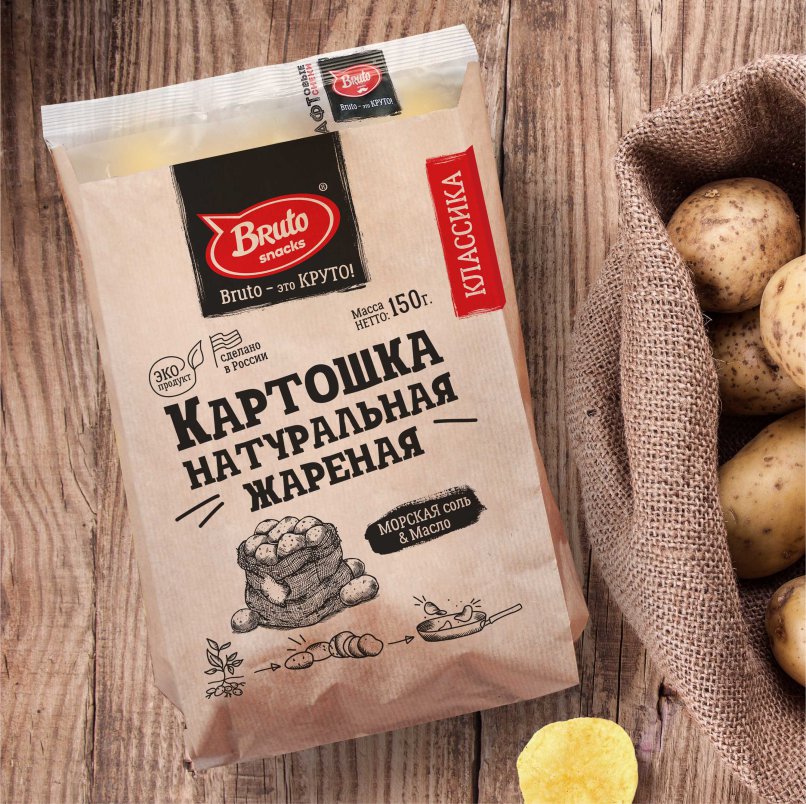 Картофель «Бруто» с солью 130 гр. в Коврове