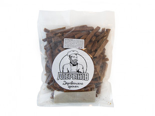 Сом (бабочка) холодного копчения: Деревенские гренки с холодцом и хреном